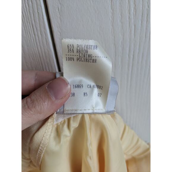 VTG That's Me Women's Yellow Polyester Blend Formal Vest & Pant Set Size 11/12 - Picture 10 of 10